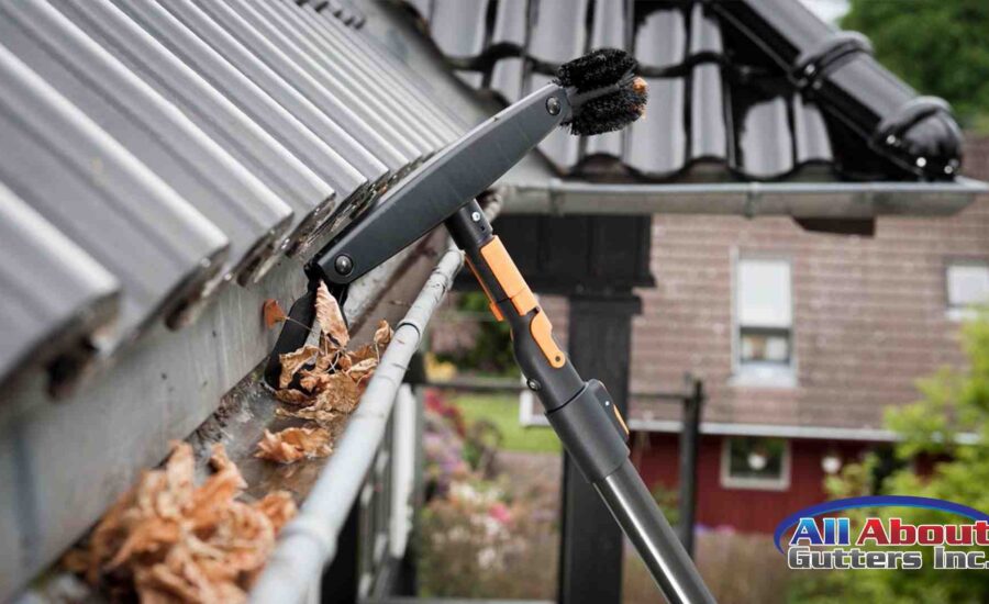 "Well-Maintained Gutter System"