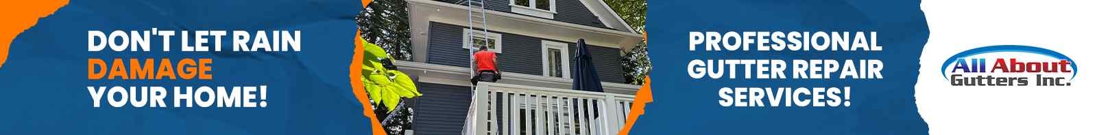 Professional Worker of All About Gutters Saving Your Home From Rain Water Damage.